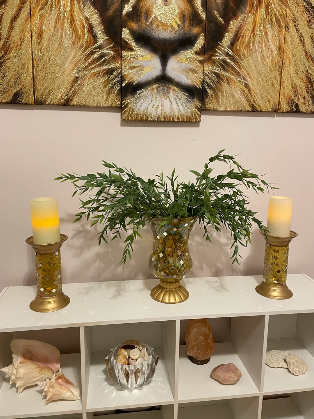 Gold Mosaic Vase