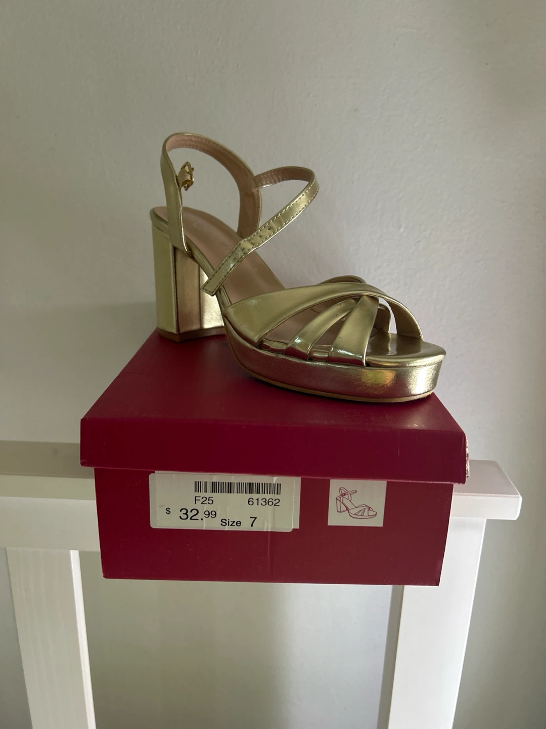 Gold Platform Sandals - photo 2