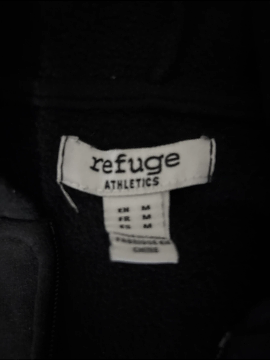 Refuge Athletics Black Zip-Up Hoodie - photo 2