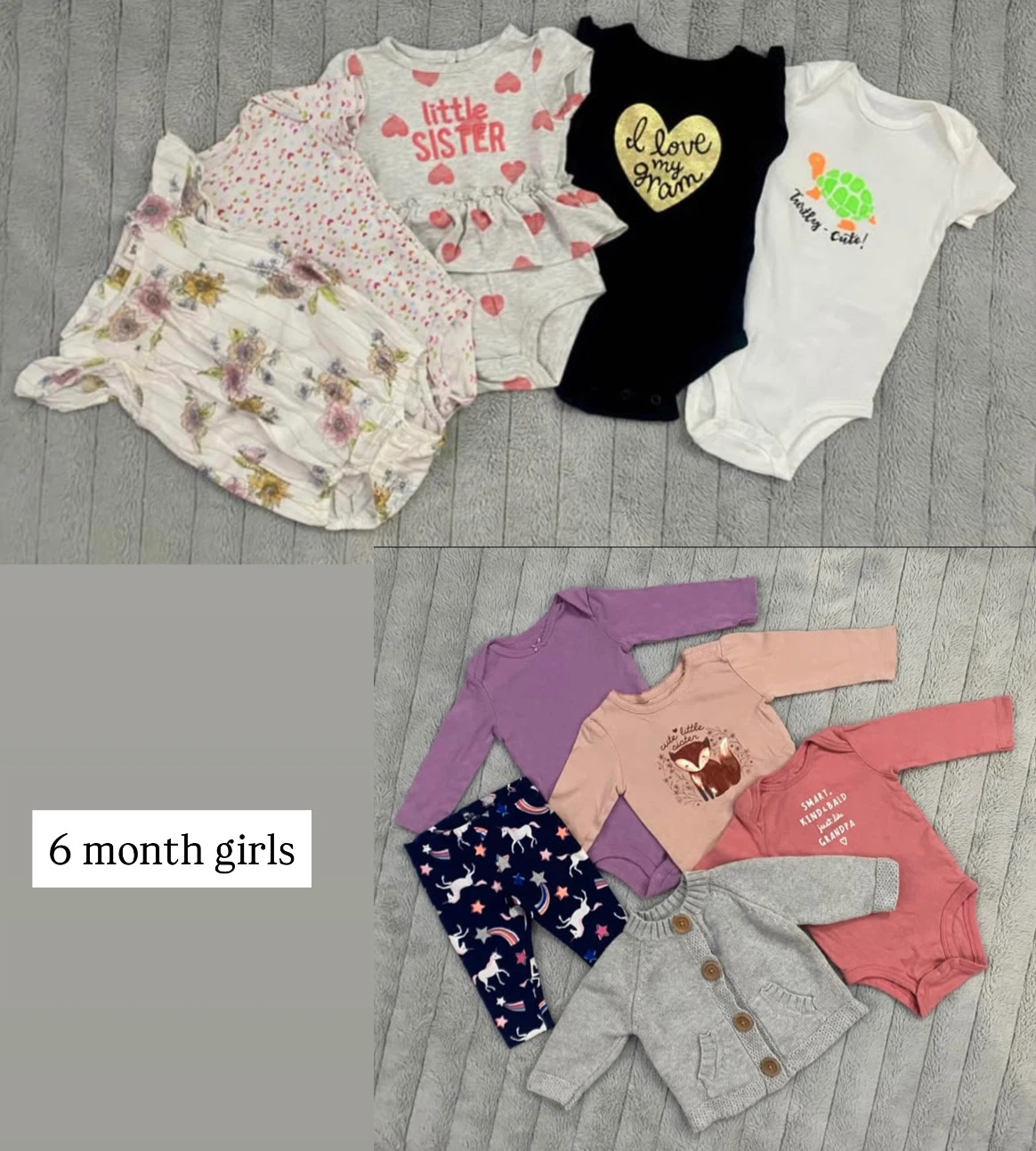 6 month girls clothing lot