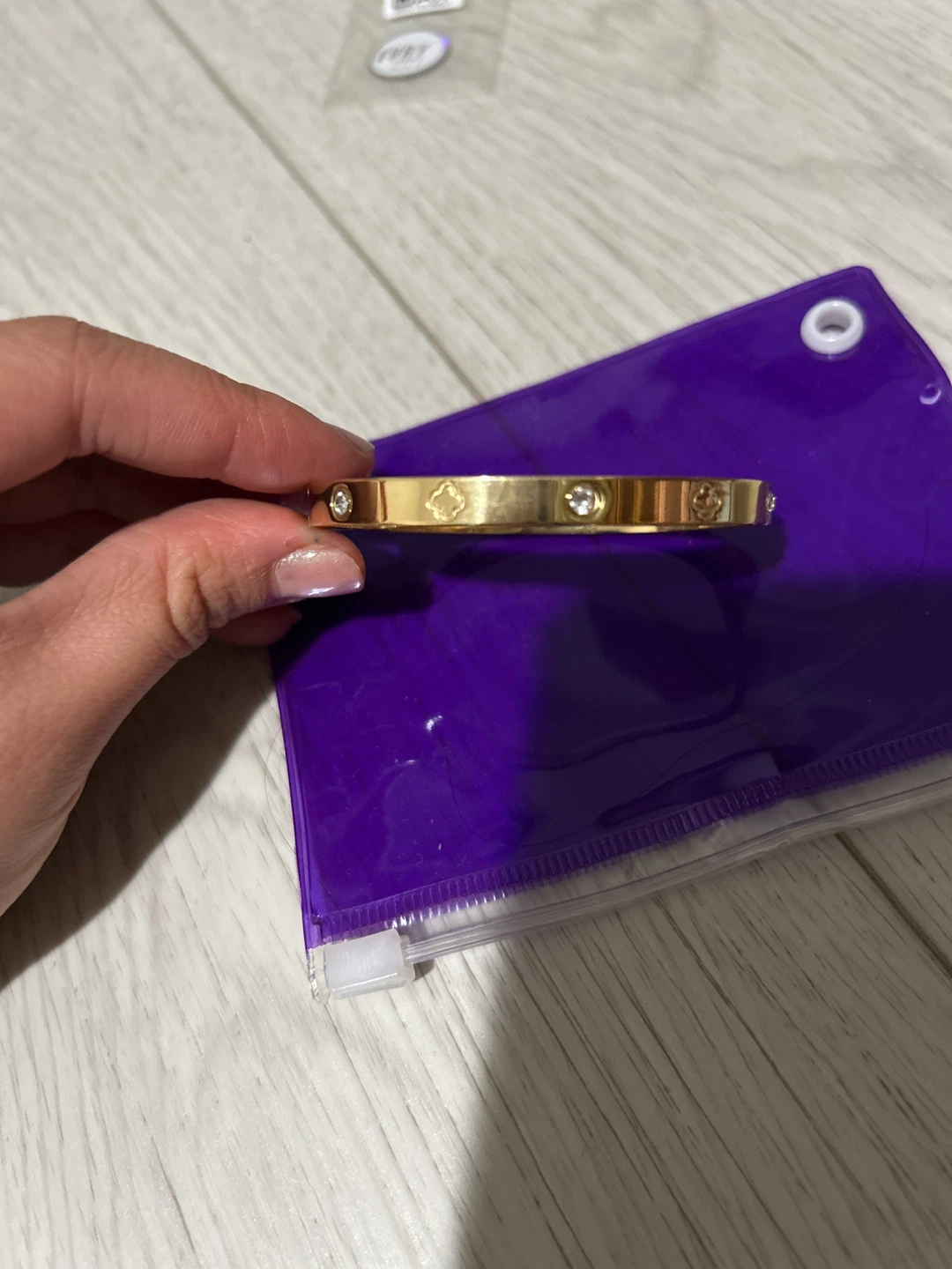 Evryday Bangle & Daily Ring Set - Gold Plated - photo 4