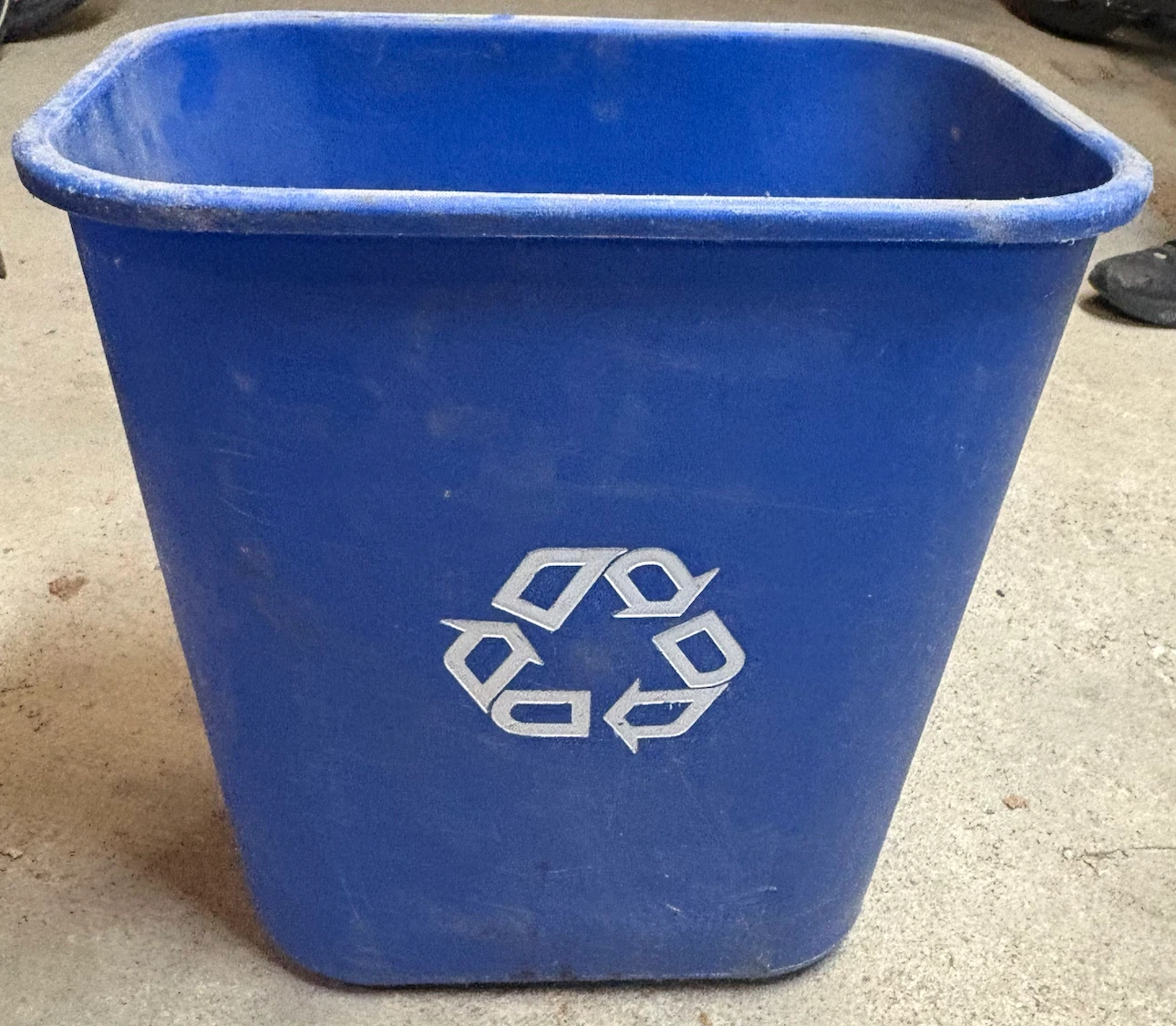 Blue Recycling Bin