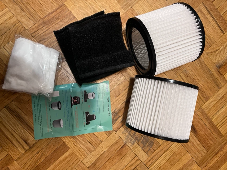 Vacuum Cleaner Filter Set for Wet/Dry Vacuums