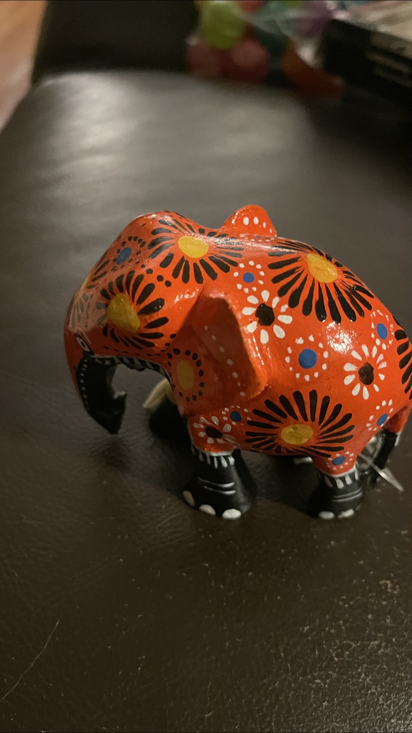 Decorated Elephant Figurine
