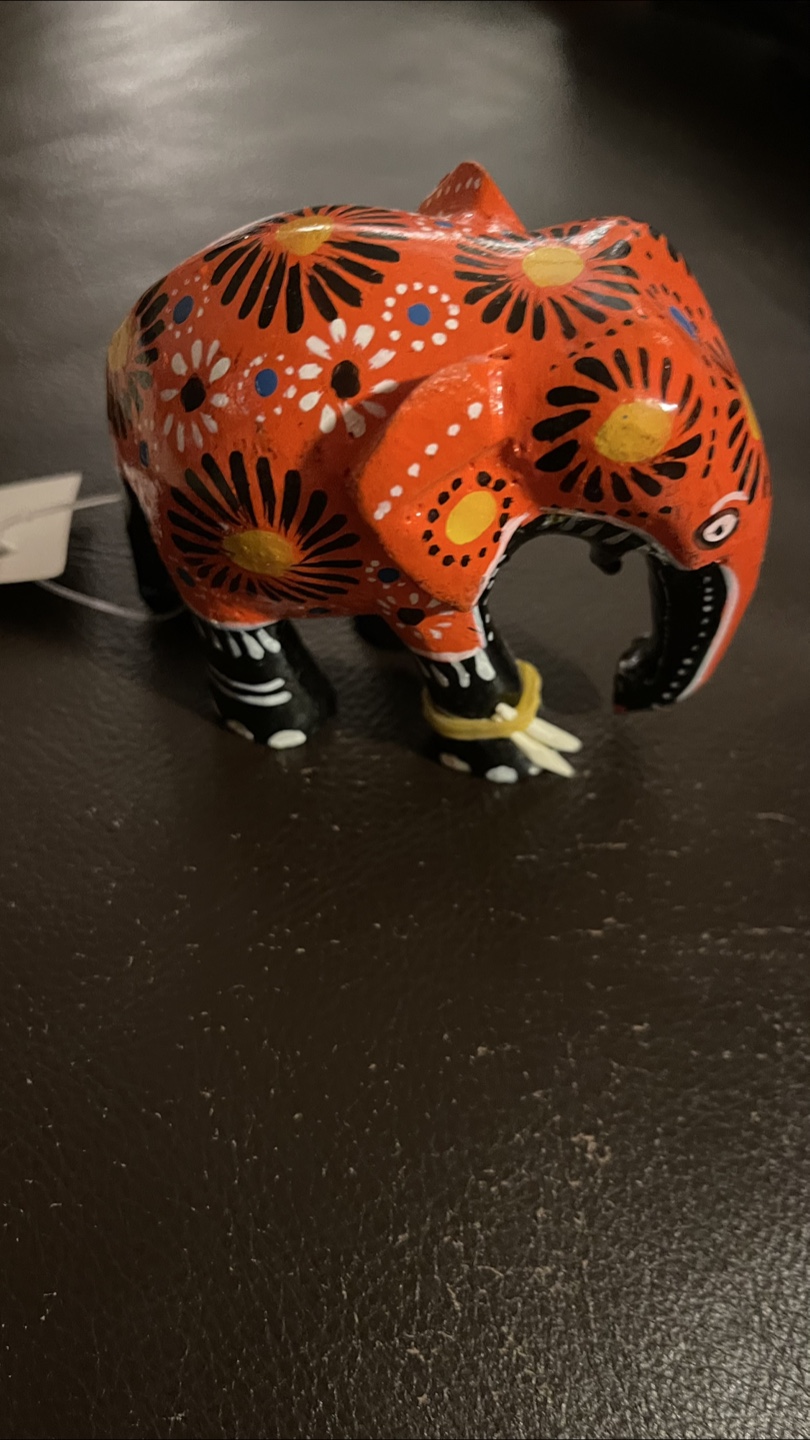 Decorated Elephant Figurine - photo 3