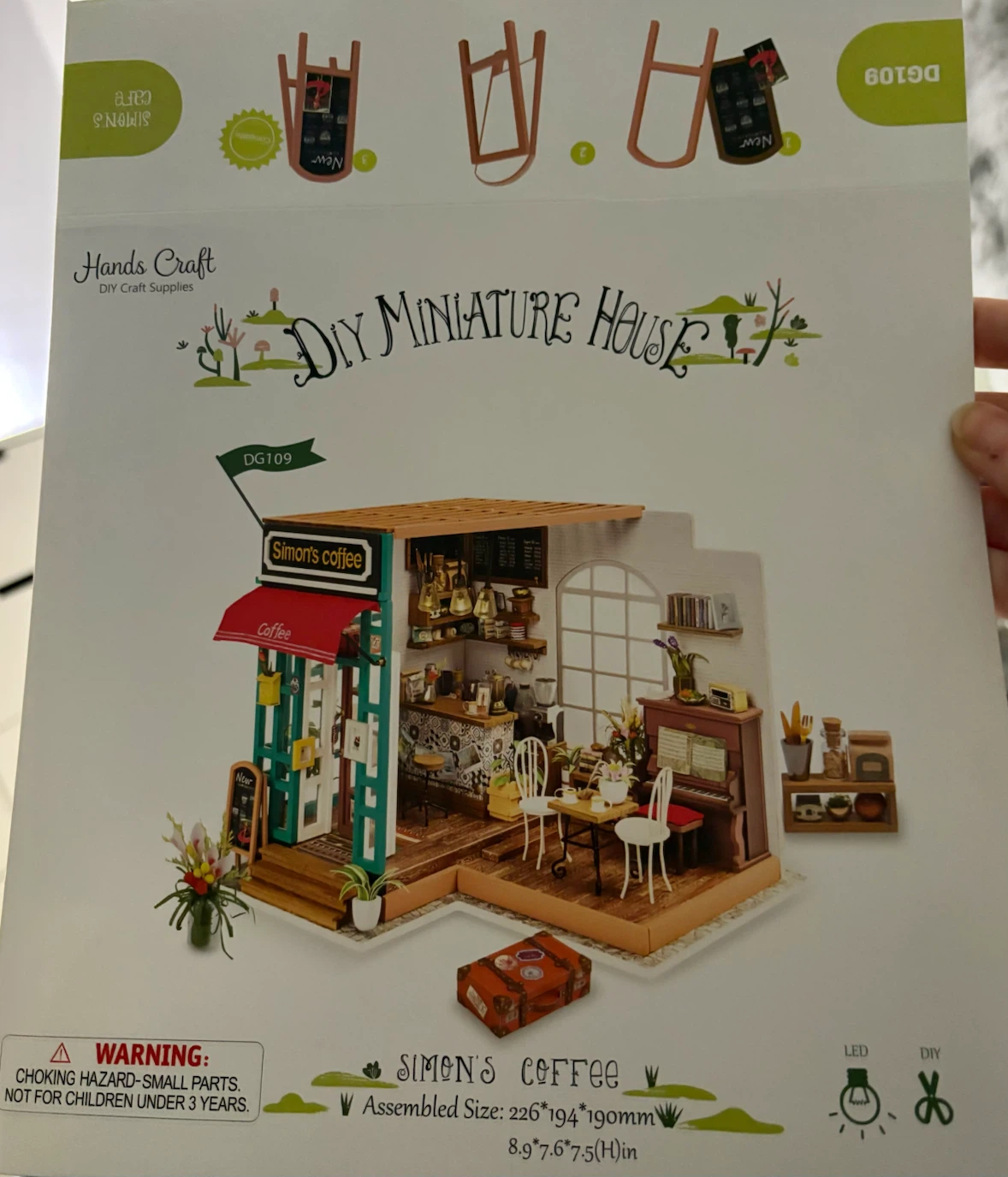 Rolife Simon's Coffee Miniature Dollhouse Kit - photo 3