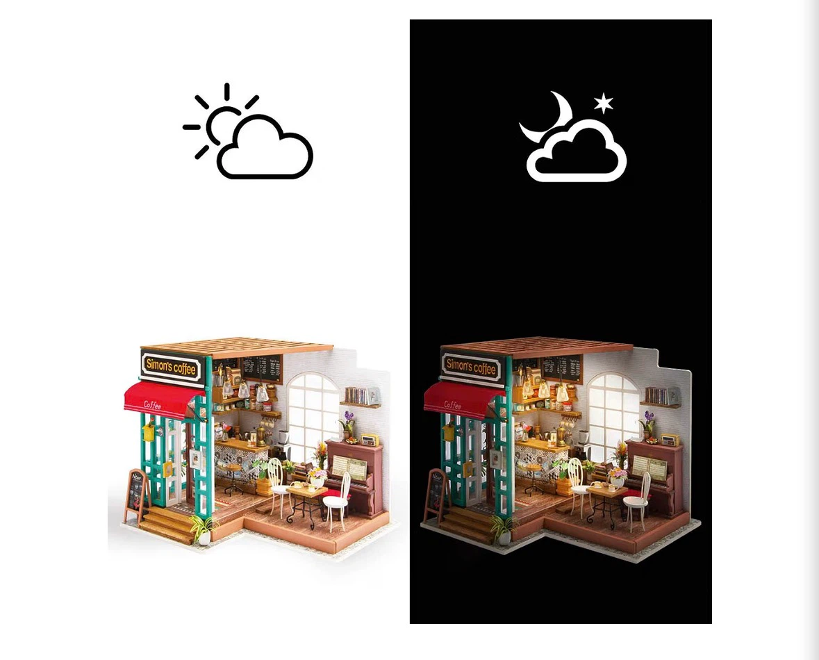 Rolife Simon's Coffee Miniature Dollhouse Kit - photo 5
