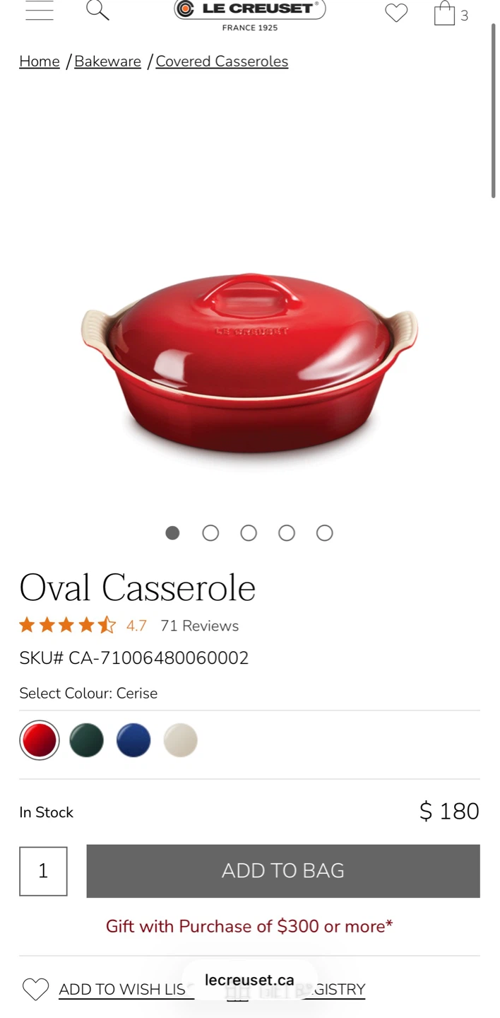 Le Creuset Stoneware Oval Casserole Dish - photo 2