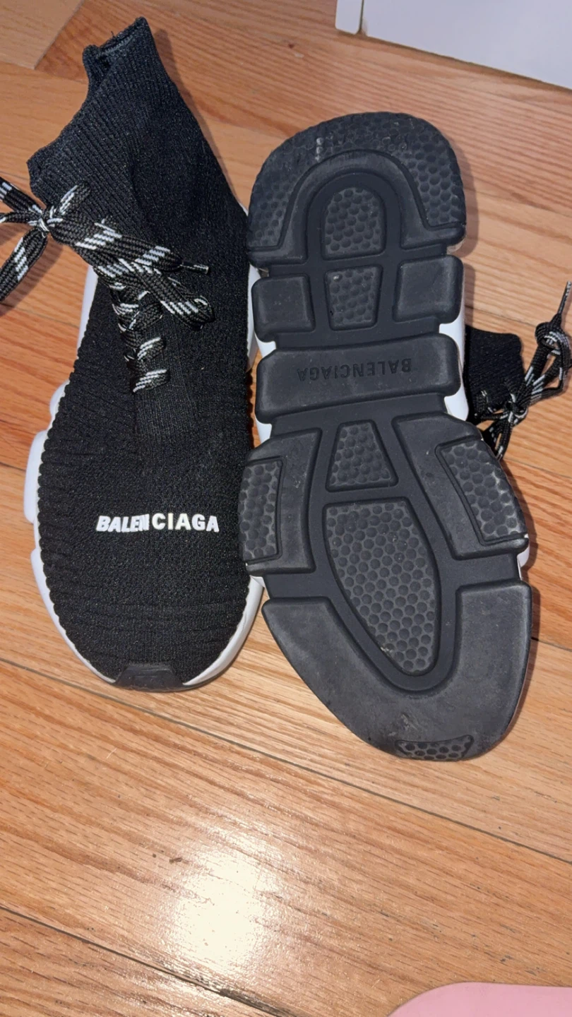 Balenciaga Speed Trainer High Top Sneakers Black