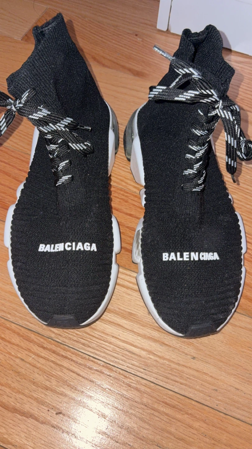 Balenciaga Speed Trainer High Top Sneakers Black - photo 3