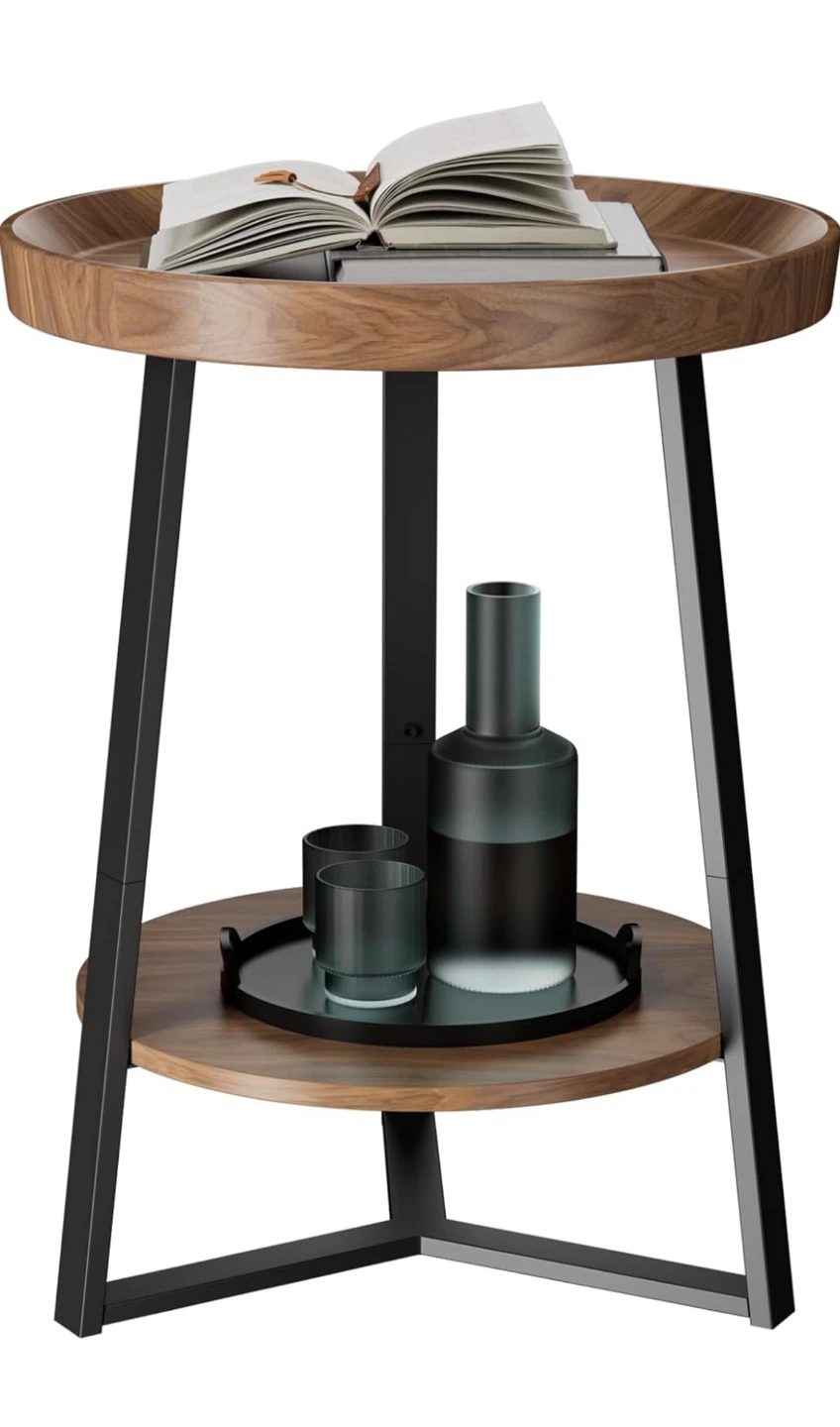 2-Tier Round Side Table