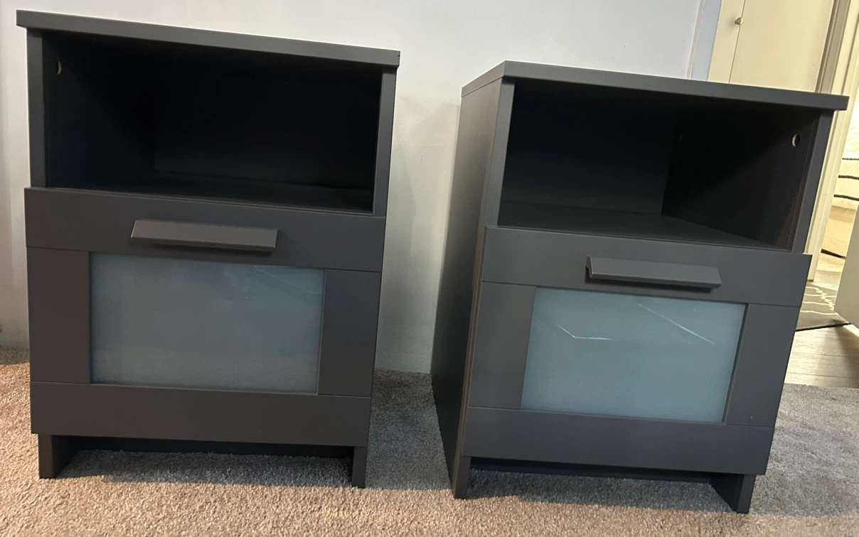 IKEA BRIMNES Nightstands - Pair