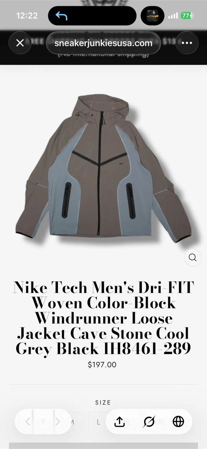 Nike Tech Dri-FIT Woven Colour Block Windrunner Loose Jacket - photo 3