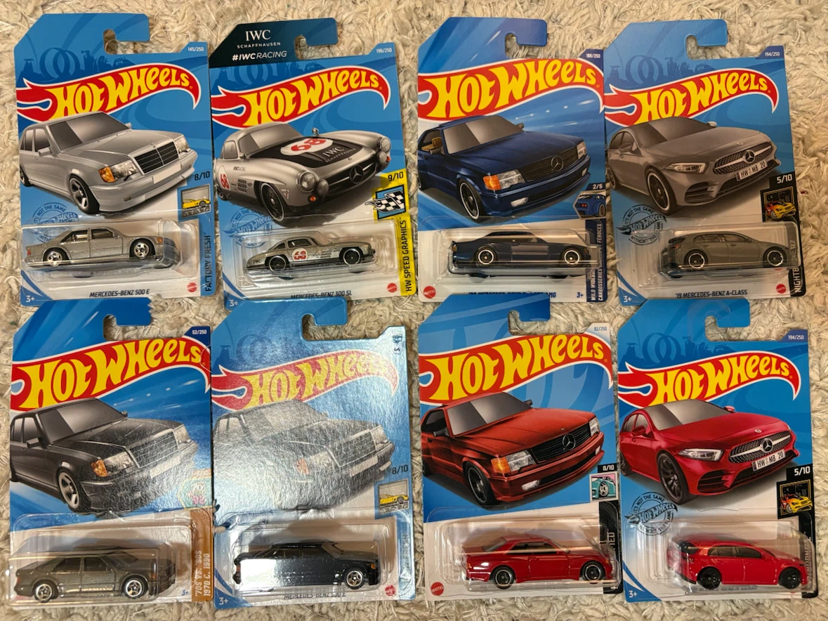 Hot Wheels Mercedes-Benz Collection Set of 8