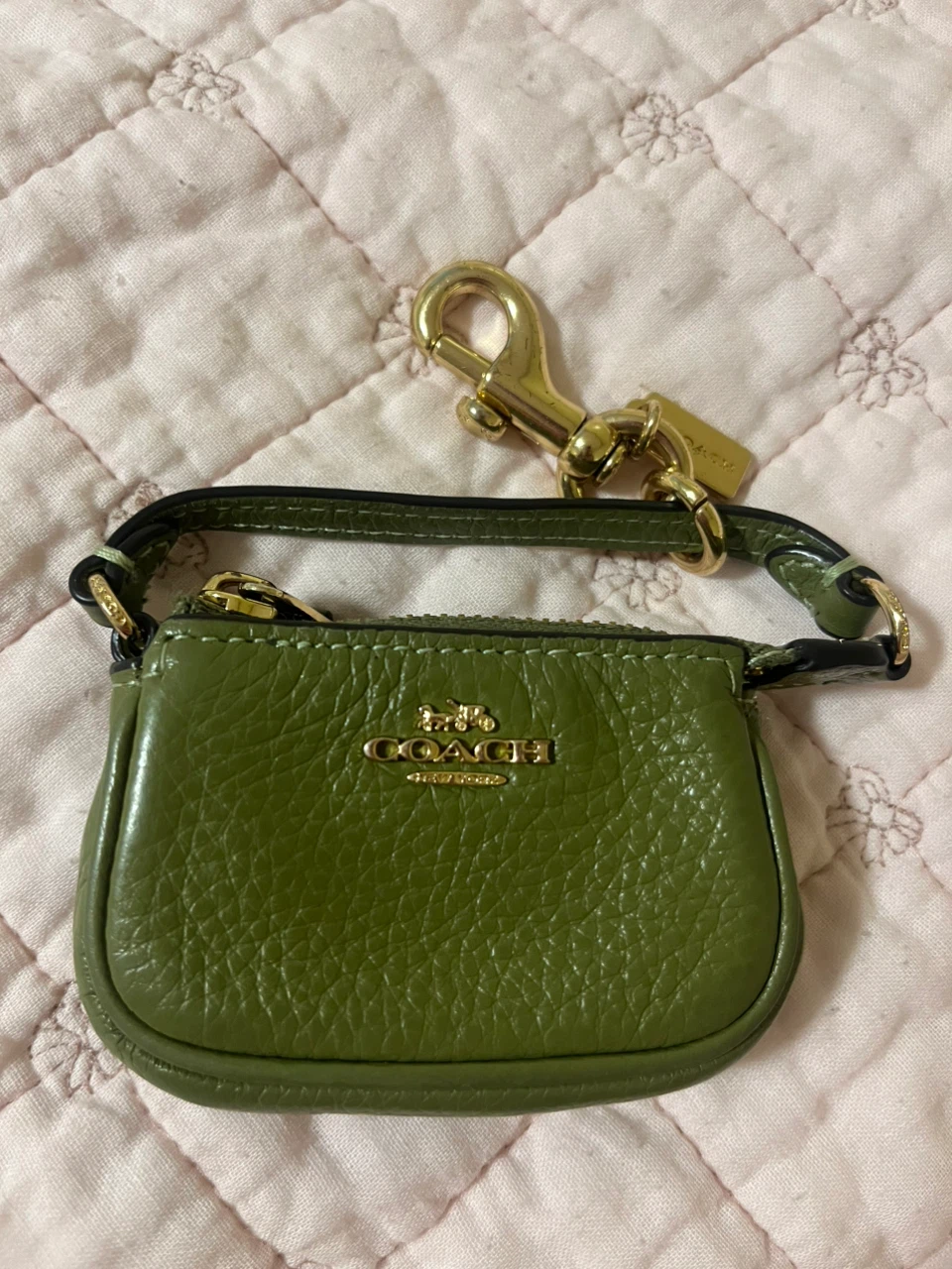 Coach mini charm bag