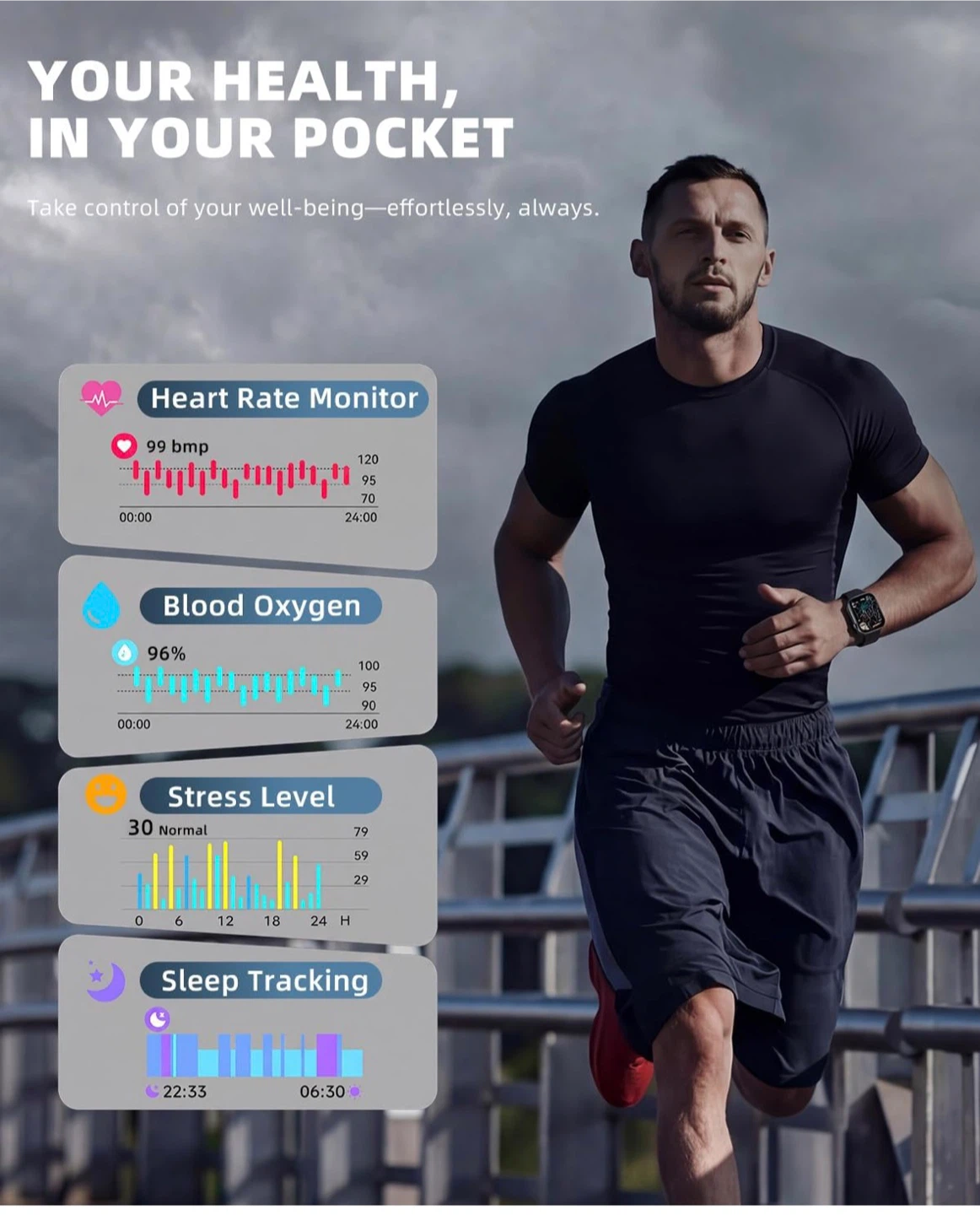 Smartwatch with 100+ Workout Modes - photo 2