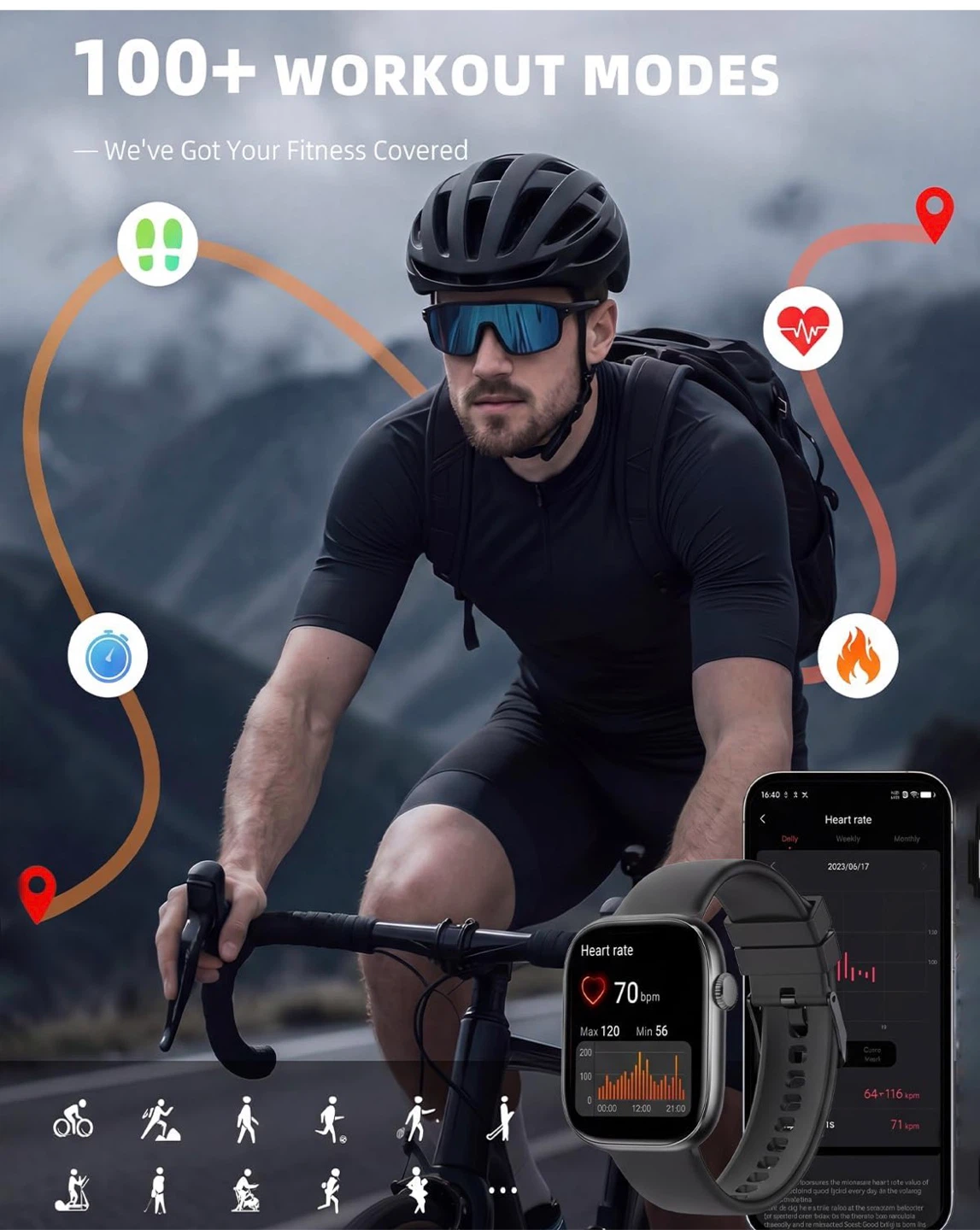 Smartwatch with 100+ Workout Modes - photo 4