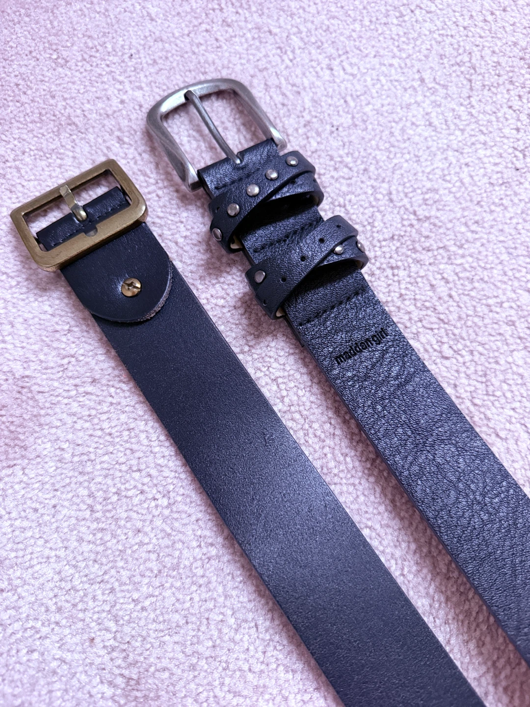 Madden Girl Black Belts (2)