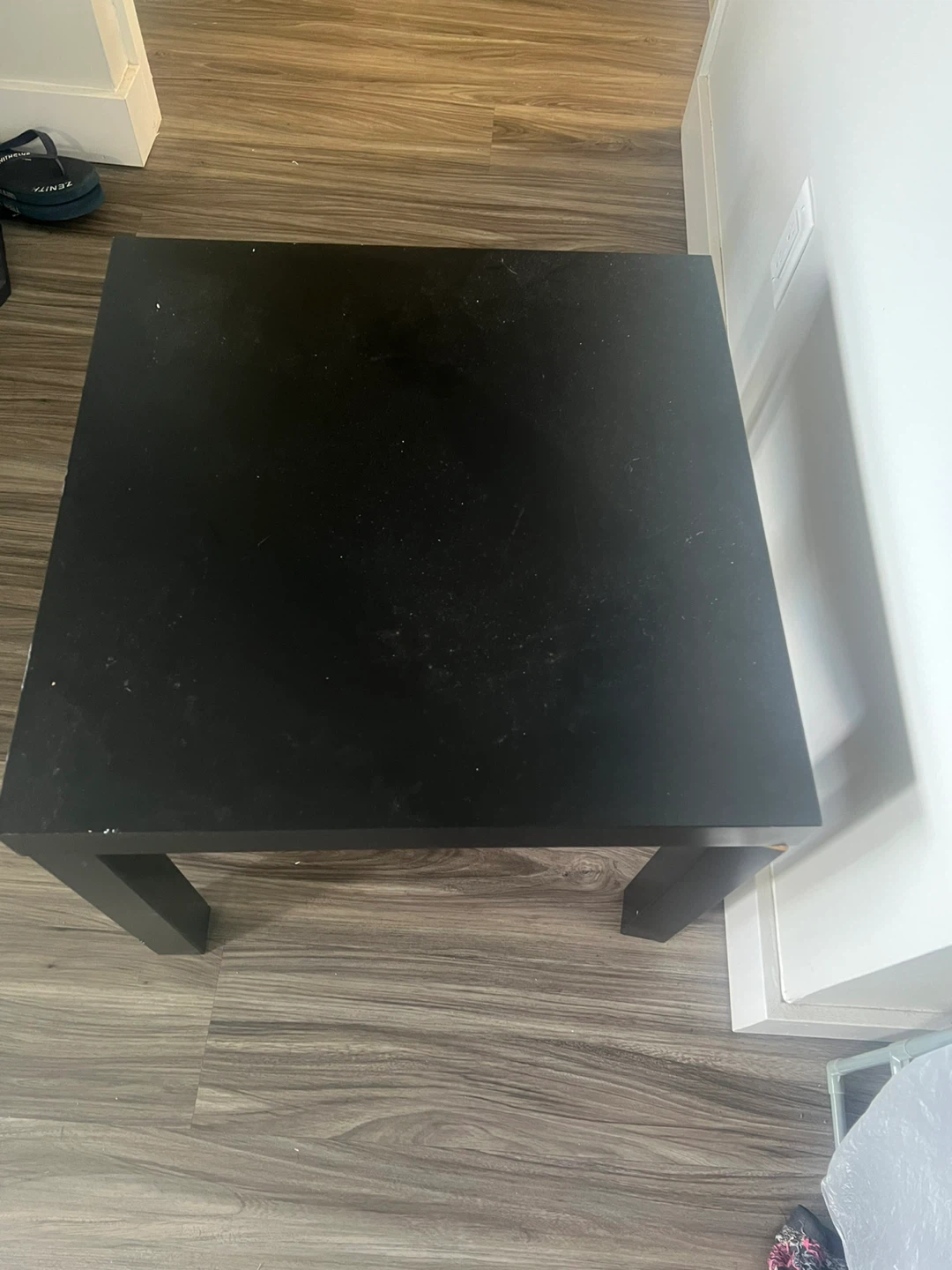 Black Square End Table