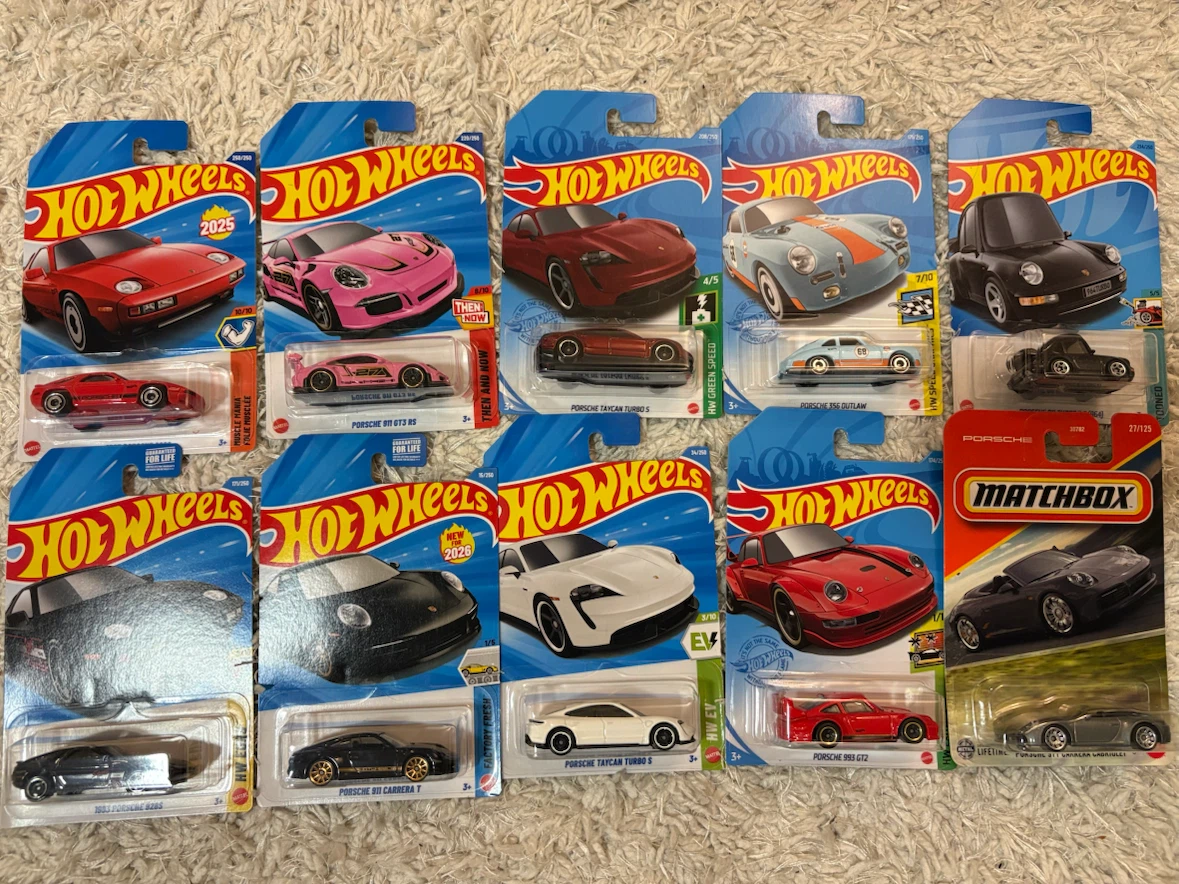 Porsche Hot Wheels and Matchbox Collection