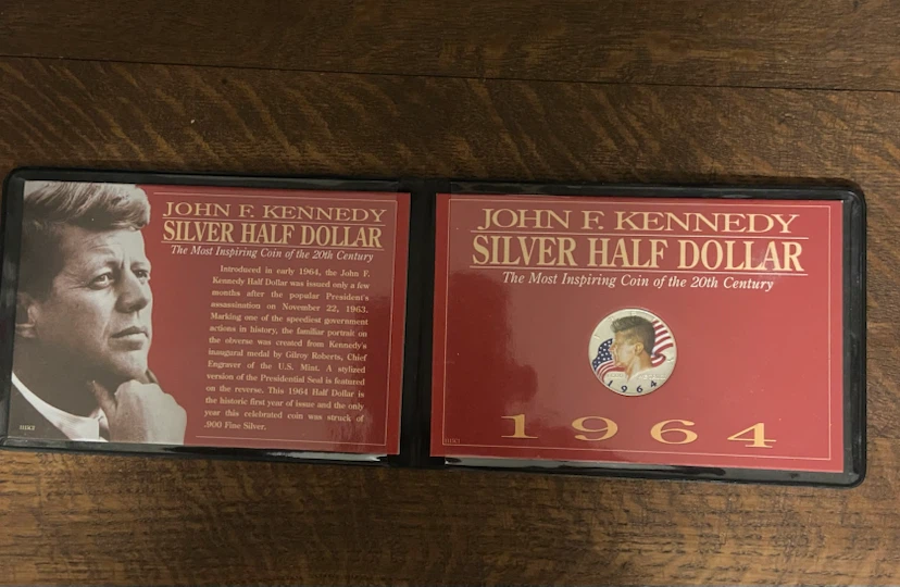 1964 Colorized John F. Kennedy Silver Half Dollar - photo 2