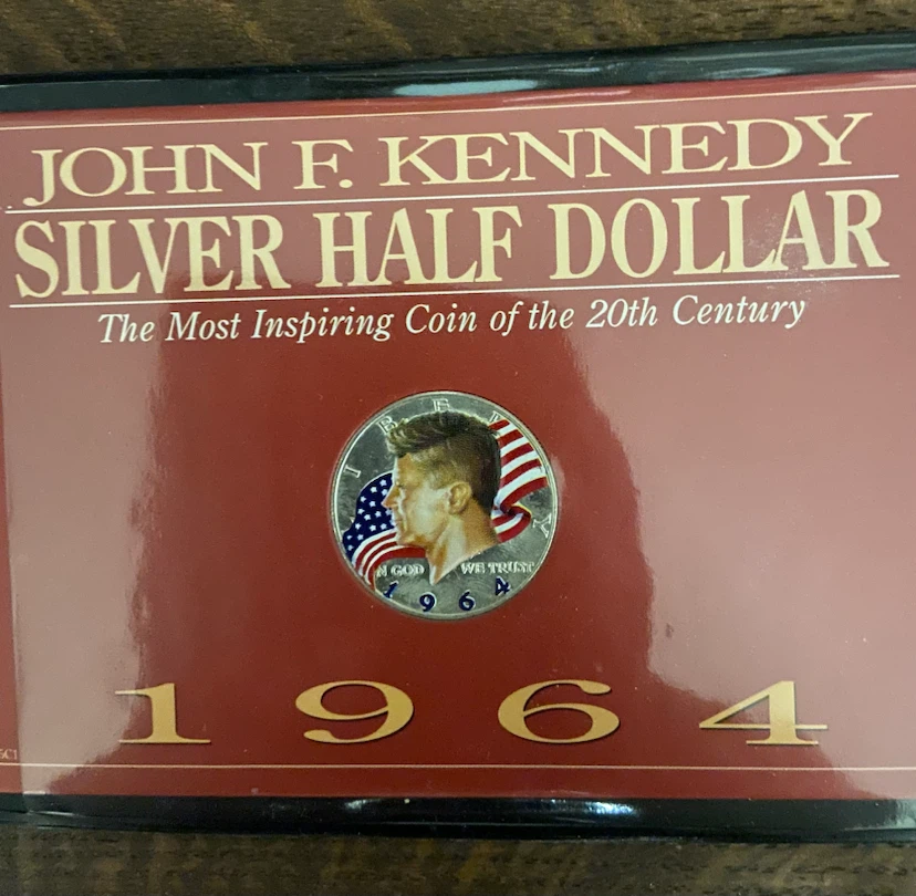 1964 Colorized John F. Kennedy Silver Half Dollar - photo 3