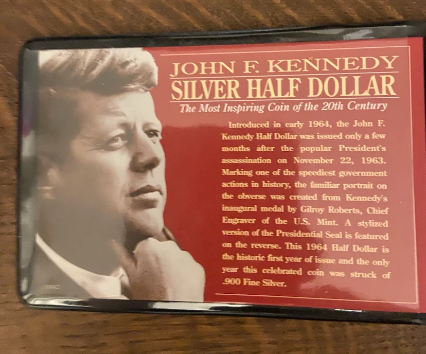 1964 Colorized John F. Kennedy Silver Half Dollar - photo 4