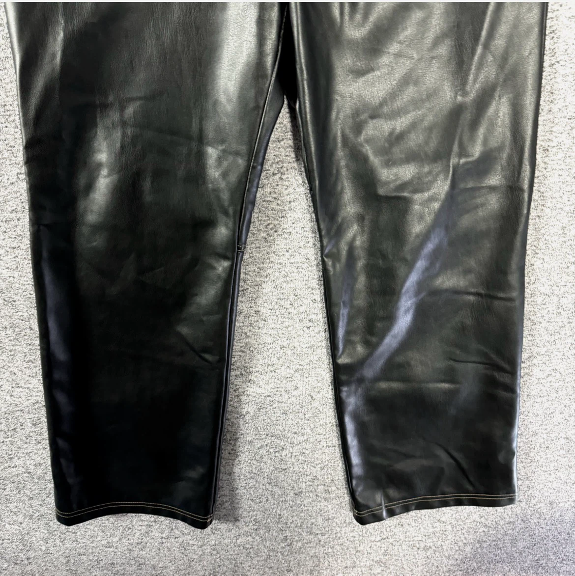 ZARA Faux Leather Pants Black - photo 3