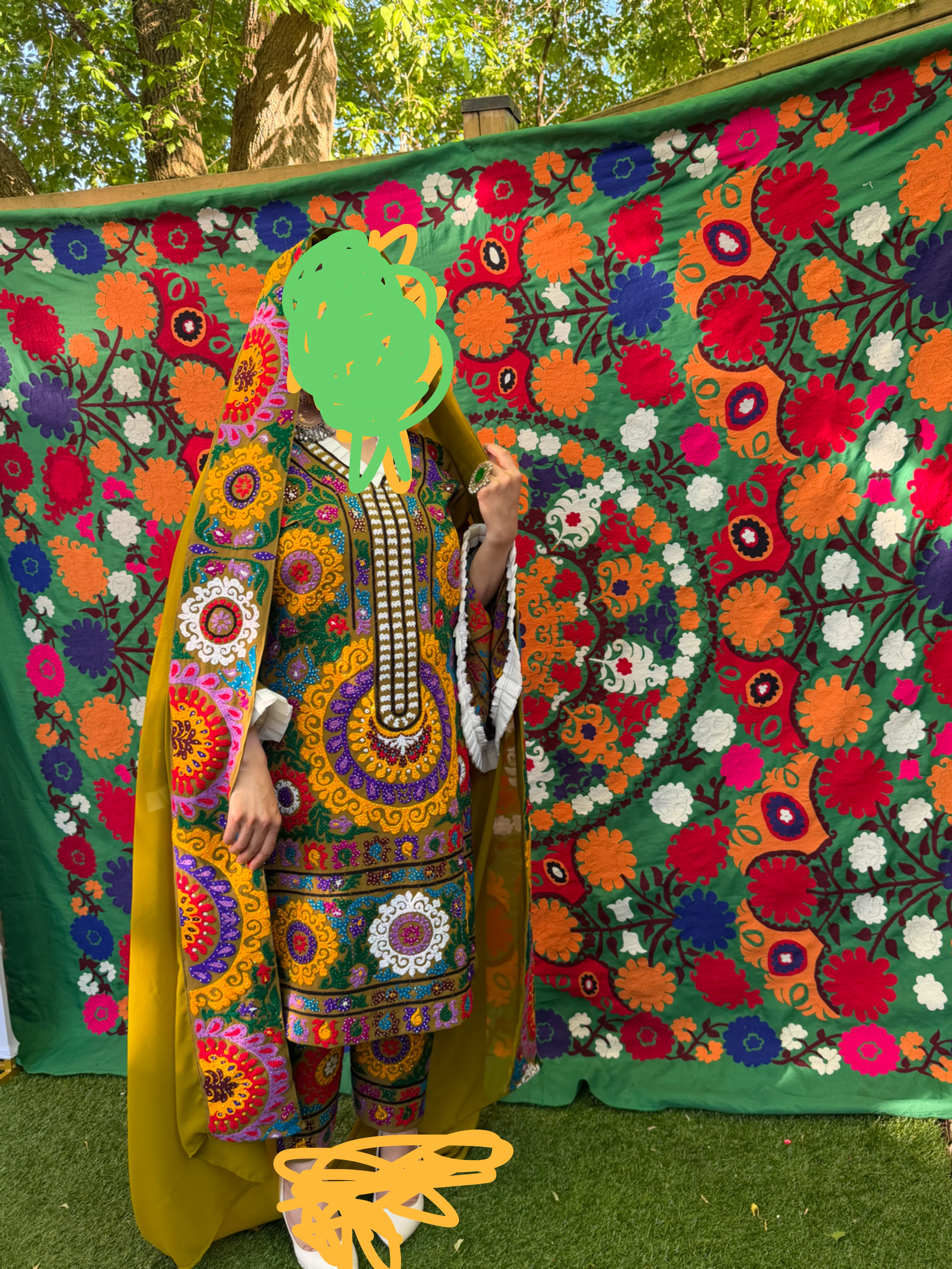 Embroidered Traditional Clothing Set