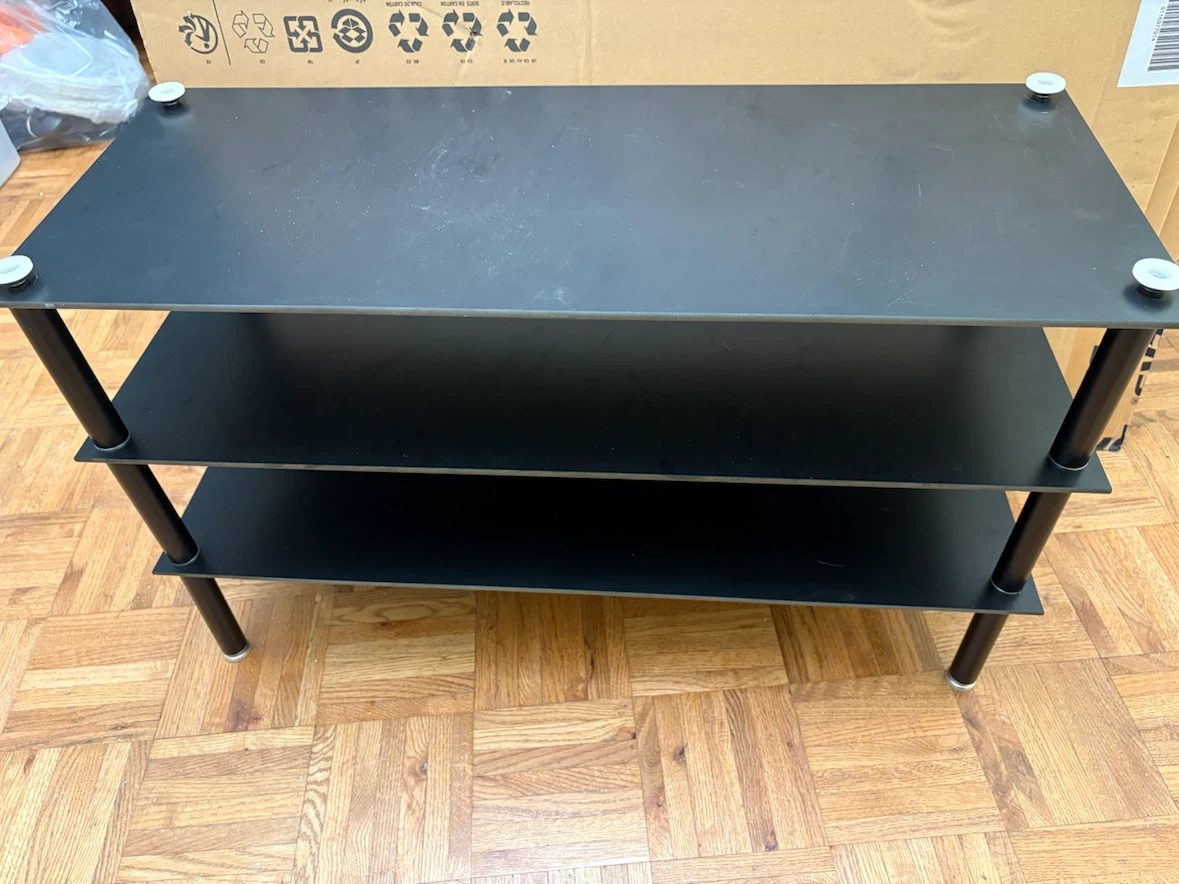 Black 3 tier table