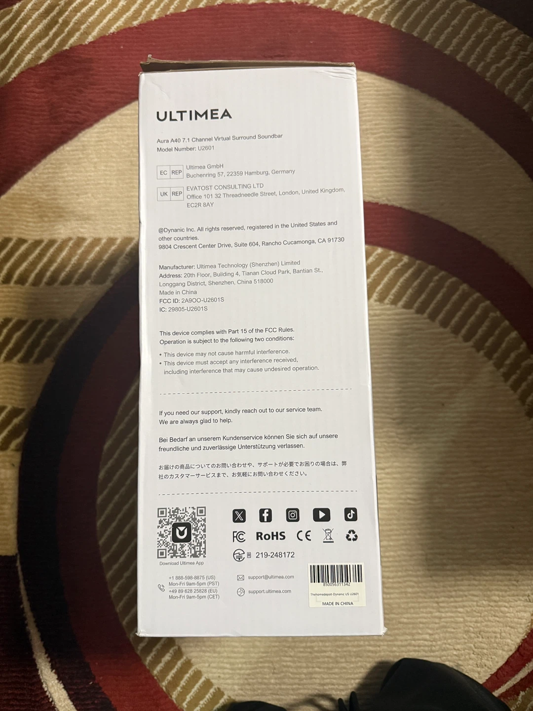 ULTIMEA Aura A40 7.1 Virtual Surround Soundbar - photo 4