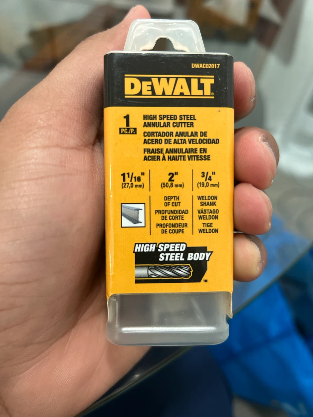 DEWALT High Speed Steel Annular Cutter 1 1/16" x 2"