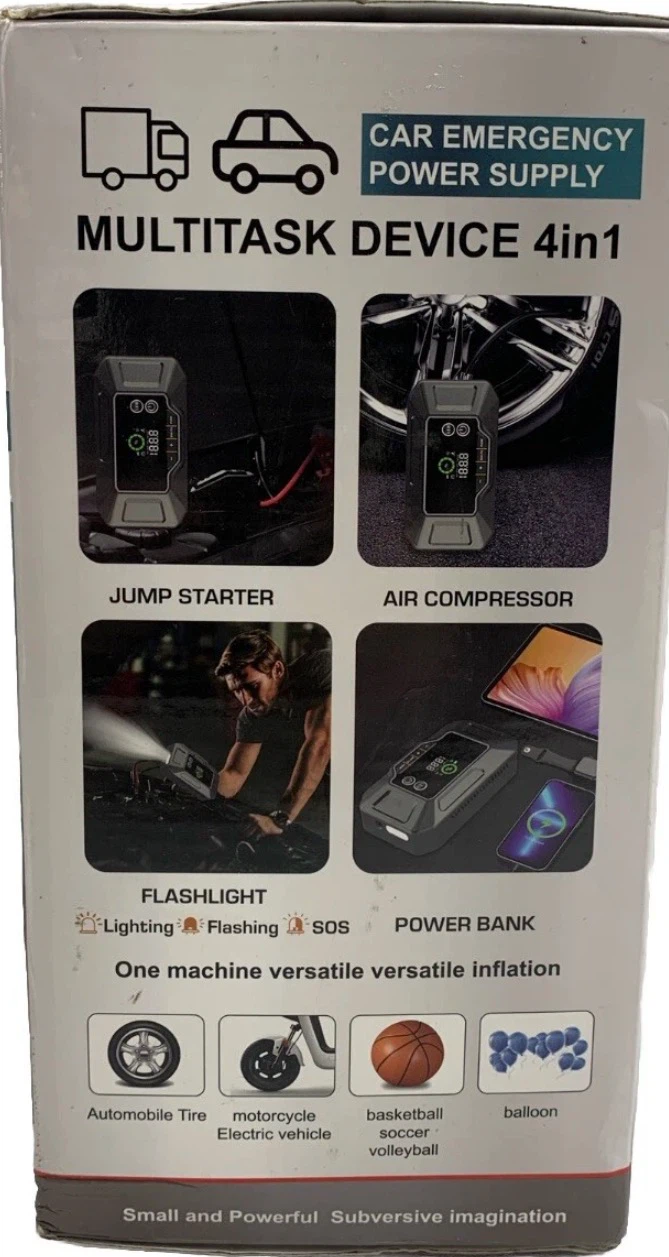 BRAND NEW!! Gillaway Car Jump Starter With Air Compressor 4 In 1 - photo 3