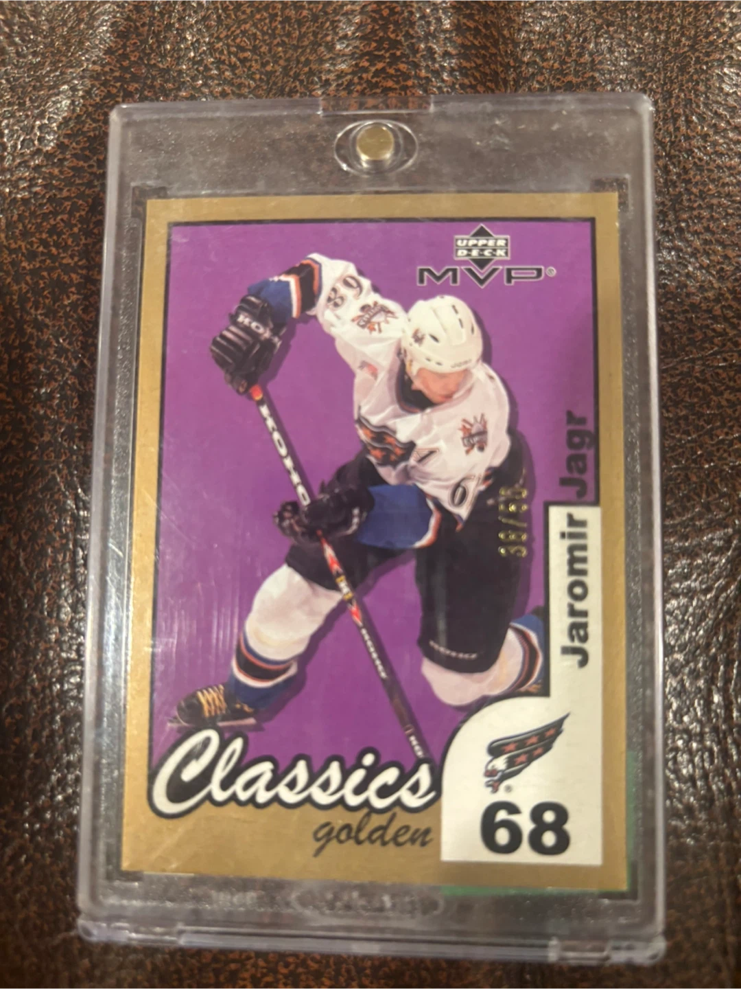 2002-03 Upper Deck MVP Golden Classics Jaromir Jagr Hockey Card
