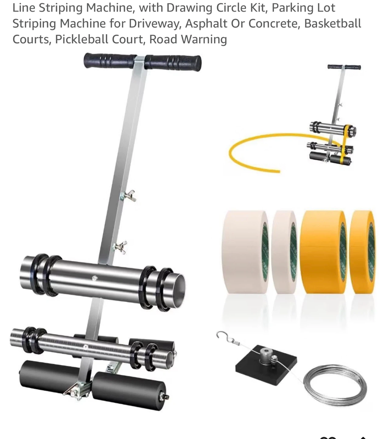 Line Striping Machine with Circle Drawing Kit LSM