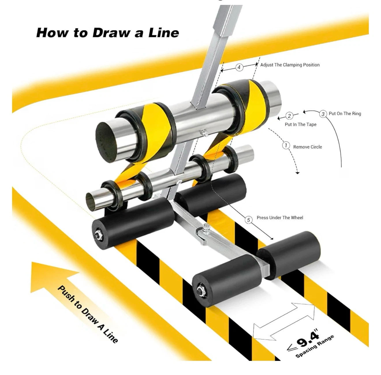 Line Striping Machine with Circle Drawing Kit LSM - photo 4