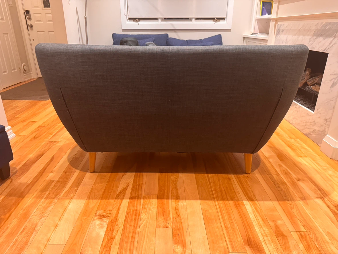 Modern Grey 2-Seater Loveseat Sofa - photo 2