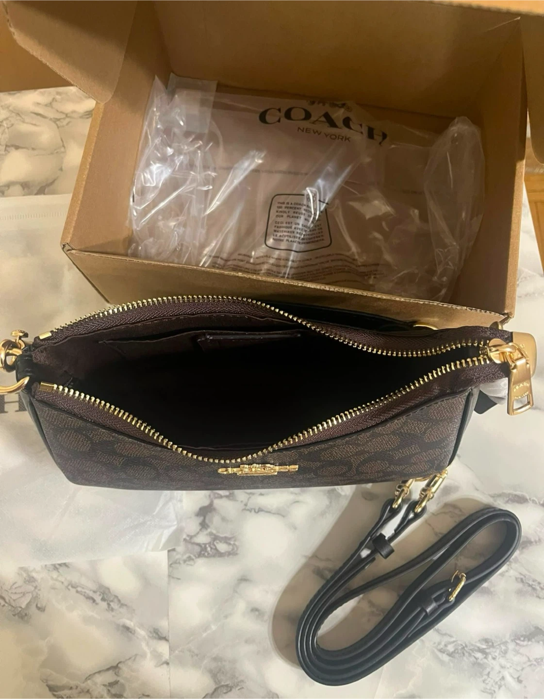 Coach Signature Canvas Shoulder Bag in Brown - photo 2