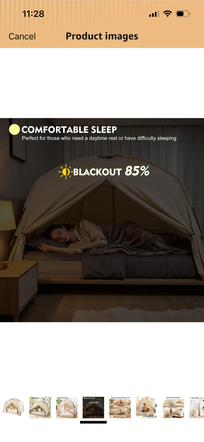 New-Twin Size Indoor Bed Canopy Tent Cover only! - photo 2