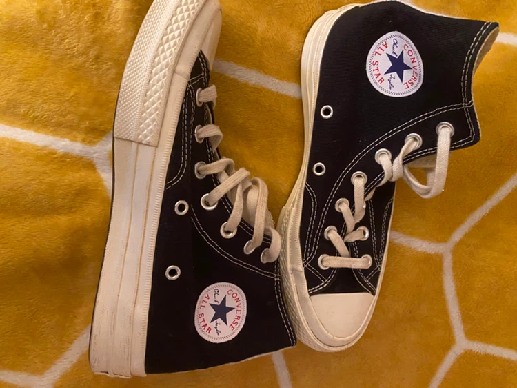 Converse black high tops