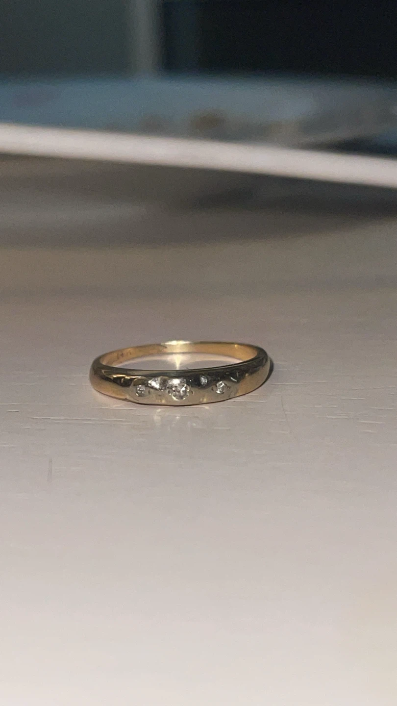 14k Gold Diamond Ring Set
