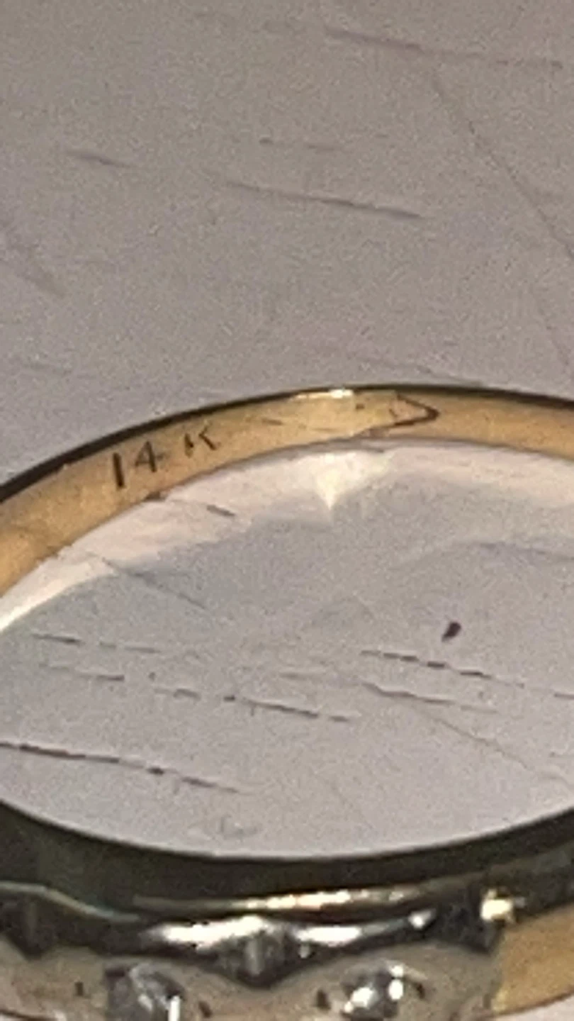 14k Gold Diamond Ring Set - photo 2