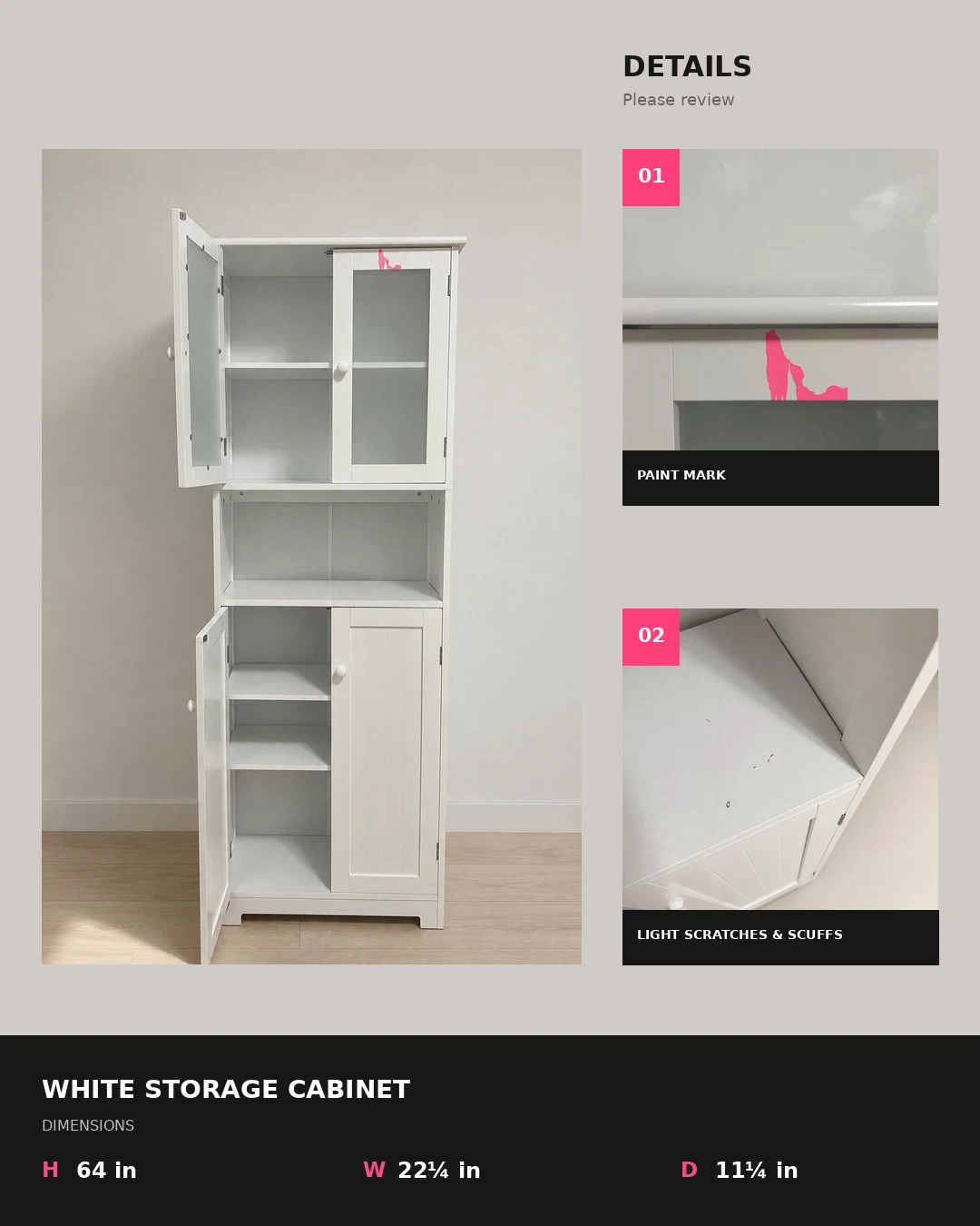White Storage Cabinet