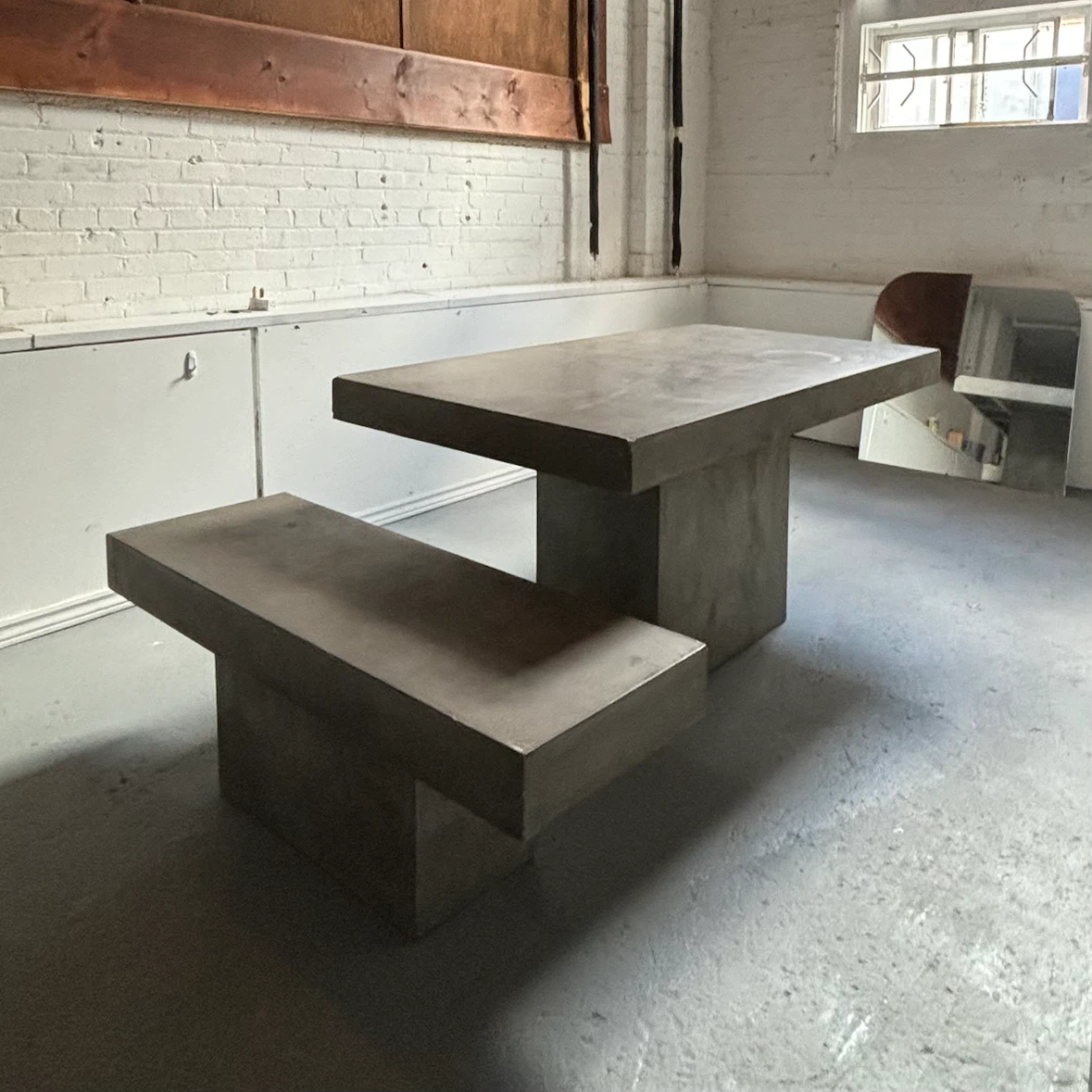 concrete table & bench