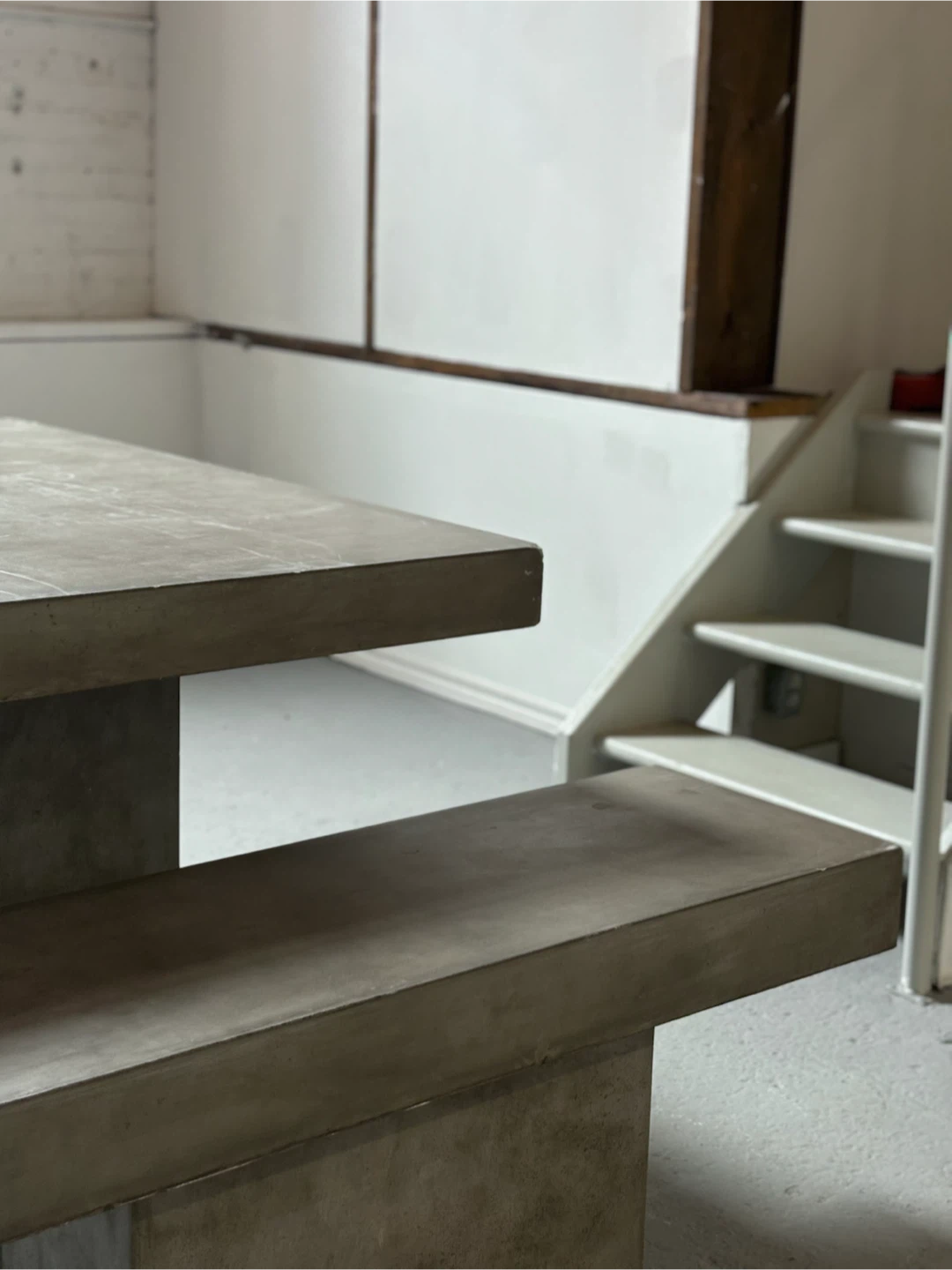 concrete table & bench - photo 2