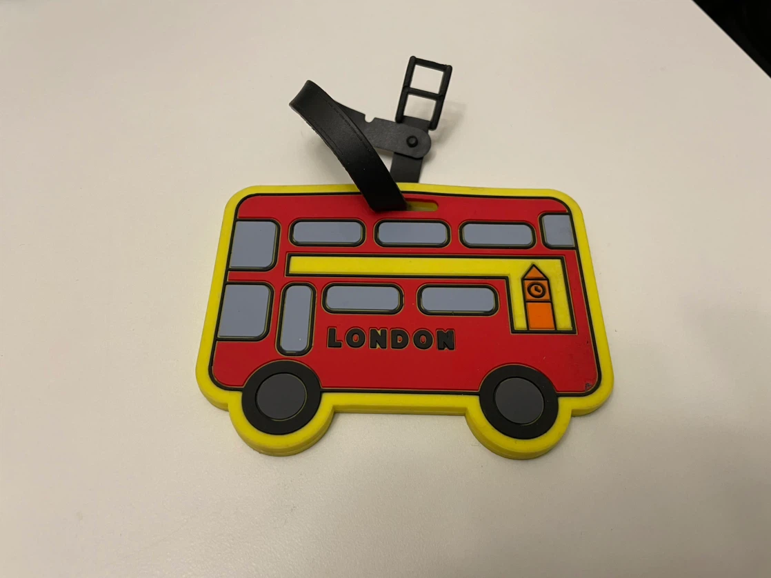 London Double Decker Bus Luggage Tag