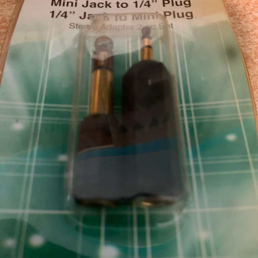 Uxtronic Stereo Adapter 2-pc Set Mini Jack to 1/4" Plug - photo 2