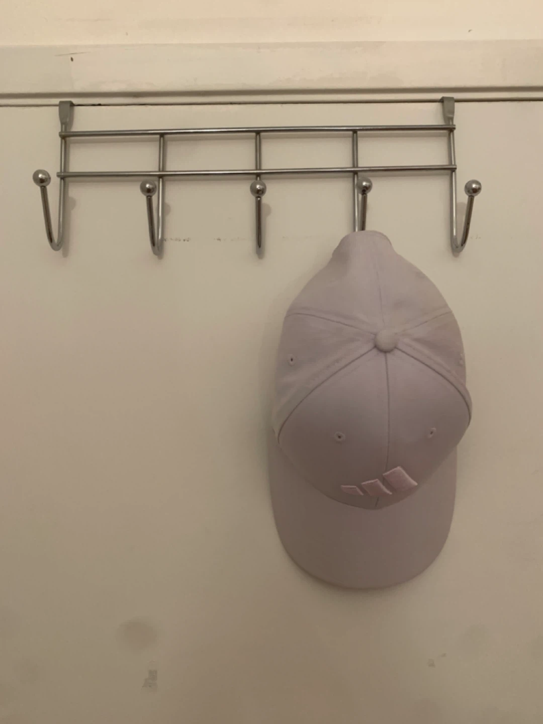Chrome Over-the-Door 5 Hook Rack