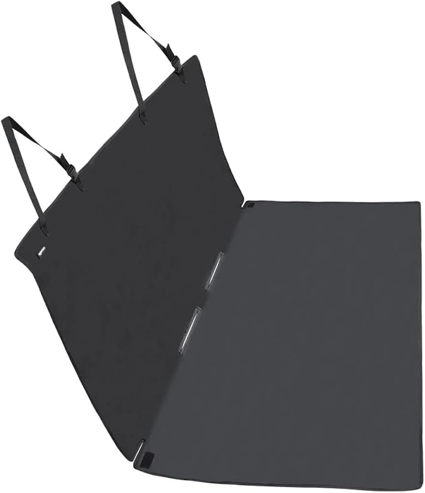 Car Back Bench Seat Cover Protector for Pets - 56 x 47, Black