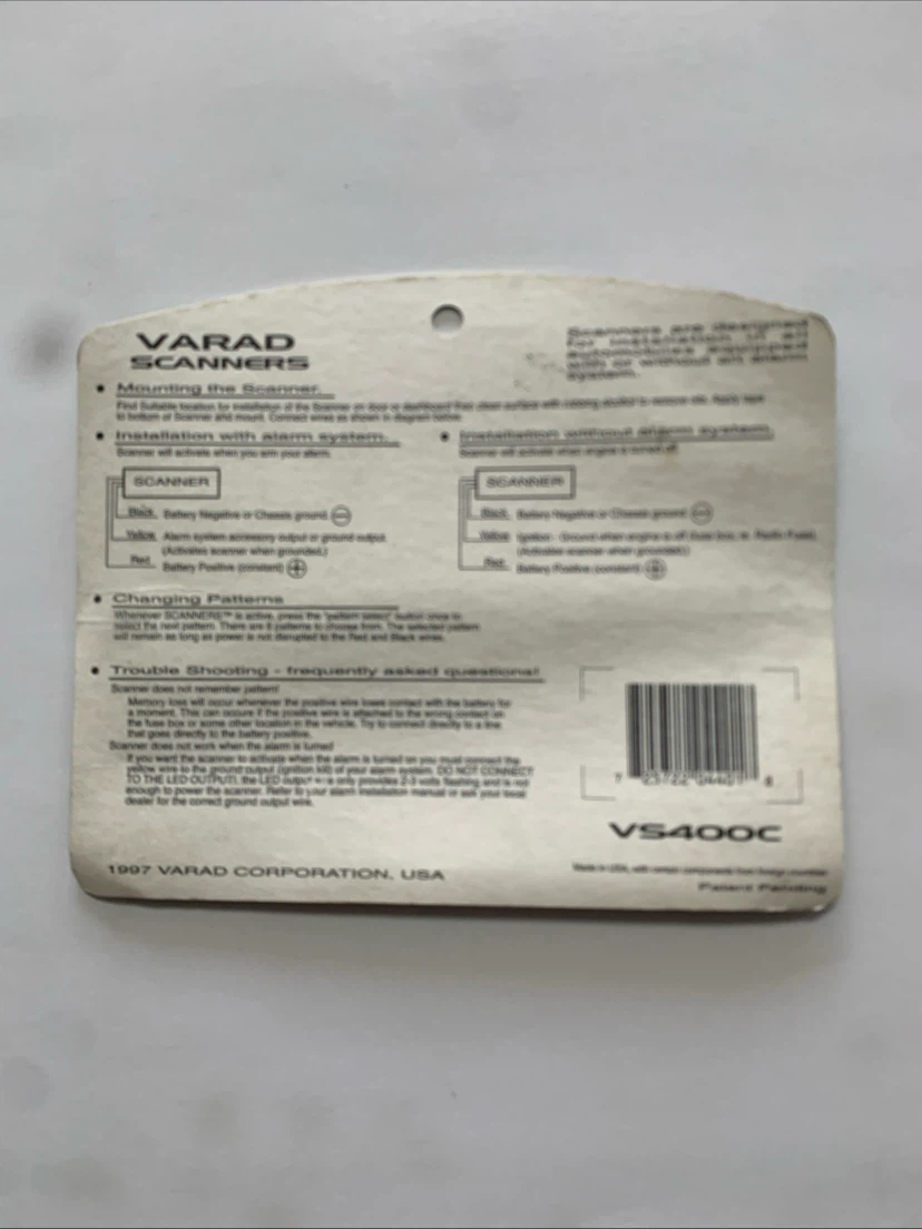 VARAD SCANNERS VS400C Visual Theft Deterrence System - photo 2